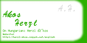 akos herzl business card